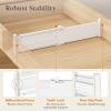 Lifewit 3.2″ Tall 4 Pack Drawer Dividers, 26.5-42cm/10.2-16.5″ Expandable Drawer Divider for Clothes, Adjustable Dresser Drawer Organizers, Drawers Separators for Dresser/Bathroom/Kitchen White