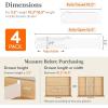 Lifewit 3.2″ Tall 4 Pack Drawer Dividers, 26.5-42cm/10.2-16.5″ Expandable Drawer Divider for Clothes, Adjustable Dresser Drawer Organizers, Drawers Separators for Dresser/Bathroom/Kitchen White