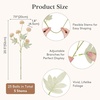 Lifewit Beige Artificial Flower for Vase, 10 Pcs Faux Silk Mums Ball with Long Stems and 2 Pcs Eucalyptus Stems for Home Decor, Fake Small Kiku for Floral Arrangement, Pom Pom for Centerpieces(Beige)