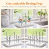 Lifewit Baby Bottle Drying Rack with Tray, Portable Bottle Drying Tree for Home & Travel, Space Saving Dryer Holder for Nipples, Pump Parts, Pacifiers Storage, Newborn Essentials, BPA Free