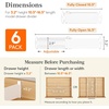 Lifewit Drawer Dividers for Clothes, 3.2″ High 10.5″-16.5″ Expandable Dresser Drawer Organizers, Adjustable White Plastic Separators for Kitchen, Cabinet, Nursery, Socks & Underwear Storage, 4 Pack(6)