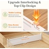 Lifewit Drawer Dividers for Clothes, 3.2″ High 10.5″-16.5″ Expandable Dresser Drawer Organizers, Adjustable White Plastic Separators for Kitchen, Cabinet, Nursery, Socks & Underwear Storage, 4 Pack(8)