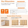 Lifewit Drawer Dividers for Clothes, 3.2″ High 10.5″-16.5″ Expandable Dresser Drawer Organizers, Adjustable White Plastic Separators for Kitchen, Cabinet, Nursery, Socks & Underwear Storage, 4 Pack(9)