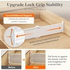 Lifewit Drawer Dividers for Clothes, 3.2″ High 10.5″-16.5″ Expandable Dresser Drawer Organizers, Adjustable White Plastic Separators for Kitchen, Cabinet, Nursery, Socks & Underwear Storage, 4 Pack(4)