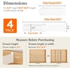 Lifewit Drawer Dividers for Clothes, 3.2″ High 10.5″-16.5″ Expandable Dresser Drawer Organizers, Adjustable White Plastic Separators for Kitchen, Cabinet, Nursery, Socks & Underwear Storage, 4 Pack(4)