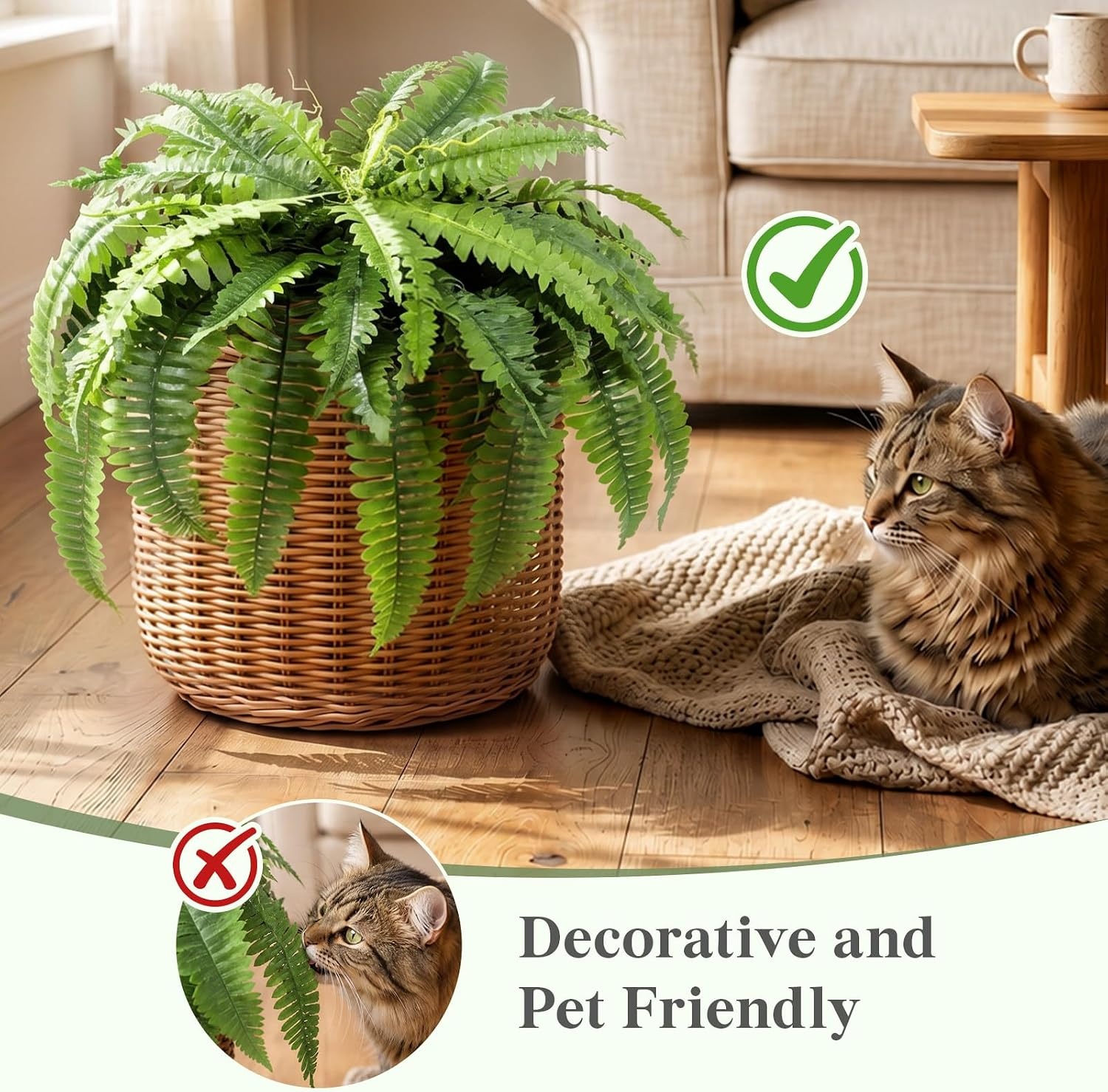 image:imageLifewit Artificial Fern Bush Faux Fern Plant with 96 Large Fern Fronds51 96 Fronds