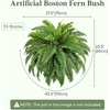 Lifewit Artificial Fern Bush, Faux Fern Plant with 96 Large Fern Fronds(43″- 55 Fronds)