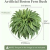 Lifewit Artificial Fern Bush, Faux Fern Plant with 96 Large Fern Fronds(51″- 96 Fronds)
