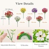 Lifewit Fall Artificial Flowers for Outdoor, Faux Flowers for Garden Decor(6 Mix Color)
