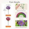 Lifewit Fall Artificial Flowers for Outdoor, Faux Flowers for Garden Decor(Fuchsia & Purple)