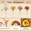 Lifewit Fall Artificial Flowers for Outdoor, Faux Flowers for Garden Decor(Orange Brown)