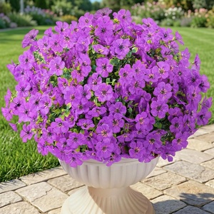 Lifewit Fall Artificial Flowers for Outdoor, Faux Flowers for Garden Decor(Purple)