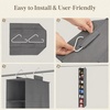 Lifewit 8 Tier Shoe Hanging Organizer for Closet, Folding Fabric Shoes Storage with Two Sturdy Hangers, Hanging Shoe Organizers for Shelves, Wardrode, Dorm, 11.8″ L X 5.9″ W X 41.3″ H, Gray