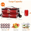 Lifewit Insulated Lunch Box for Women Men Adults, Leak-Proof Lunch Bag with Adjustable Strap, Reusable Soft Cooler Tote Food Container for Work, Picnic, Travel, Black, 9.8″ x 6.1″ x 6.7″