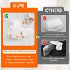 Lifewit Suction Cup Soap Dish for Shower, 1 Pack Drainable Soap Holder for Bathroom Kitchen Wall, NO-Drilling Removable Bar Soap Sponge Rack for Glass Window Strong Vacuum Suction Anti-Drop, White