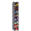 Lifewit 8 Tier Shoe Hanging Organizer for Closet, Folding Fabric Shoes Storage with Two Sturdy Hangers, Hanging Shoe Organizers for Shelves, Wardrode, Dorm, 11.8″ L X 5.9″ W X 41.3″ H, Gray